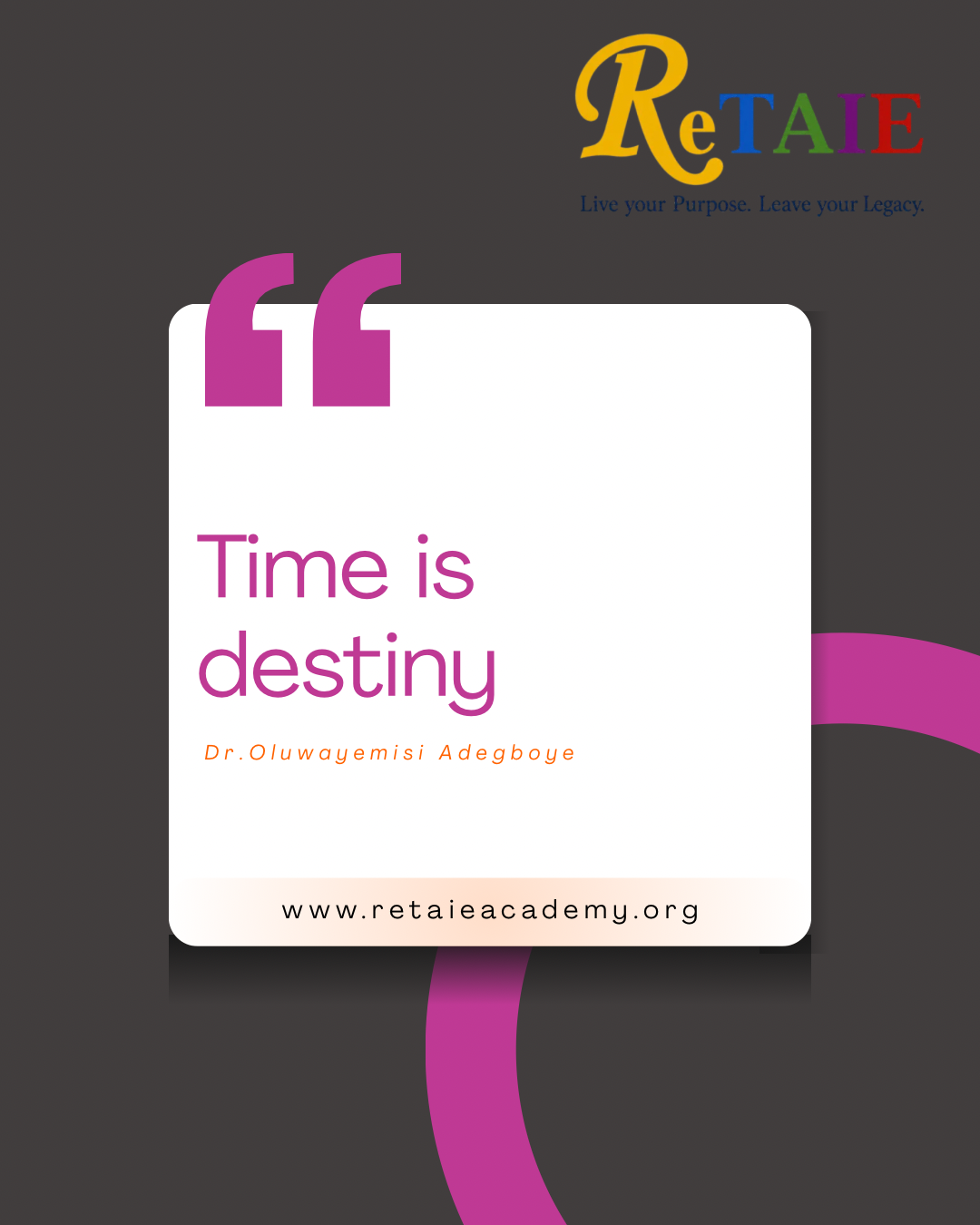 ReTAIE quote card