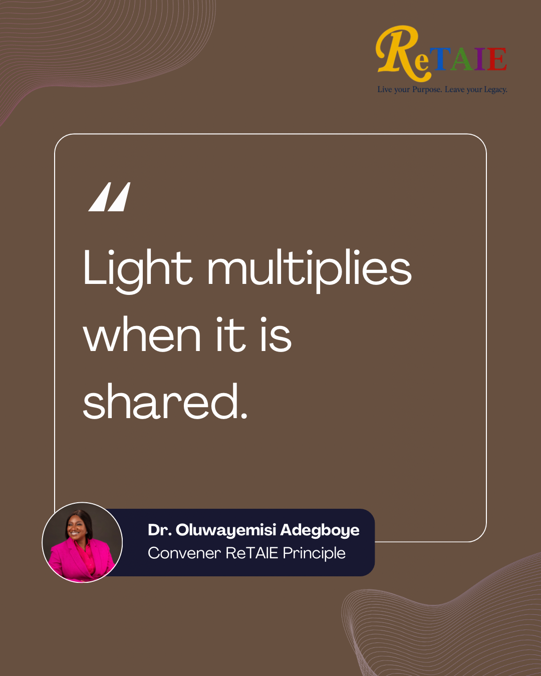 ReTAIE quote card