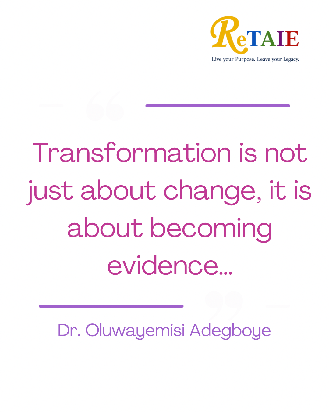 ReTAIE quote card