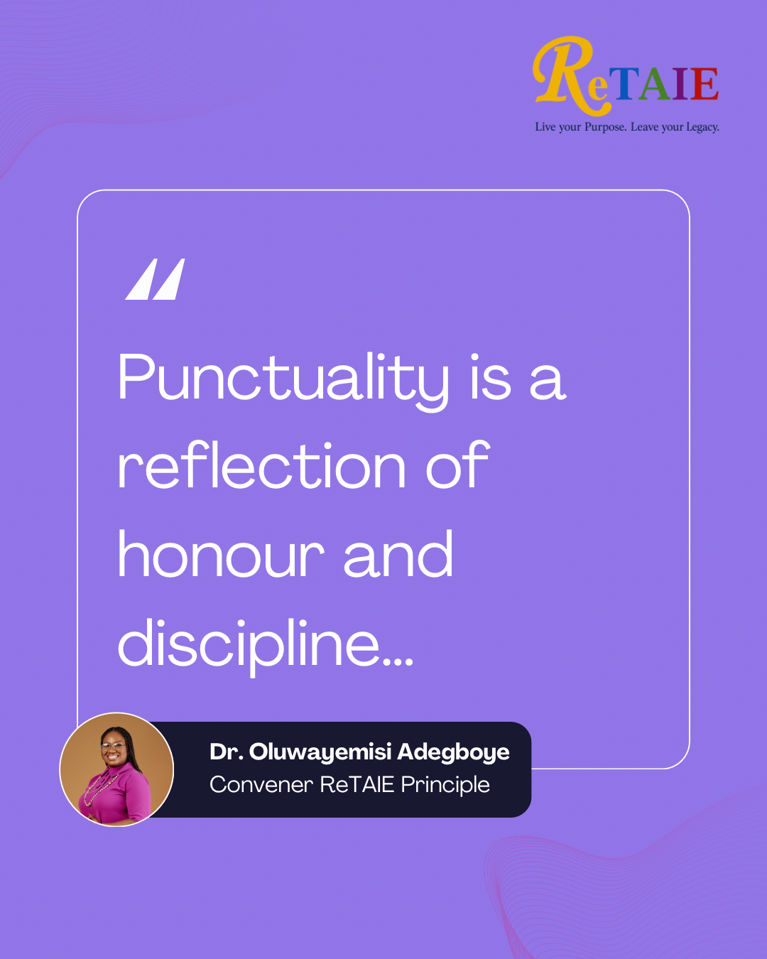 ReTAIE quote card