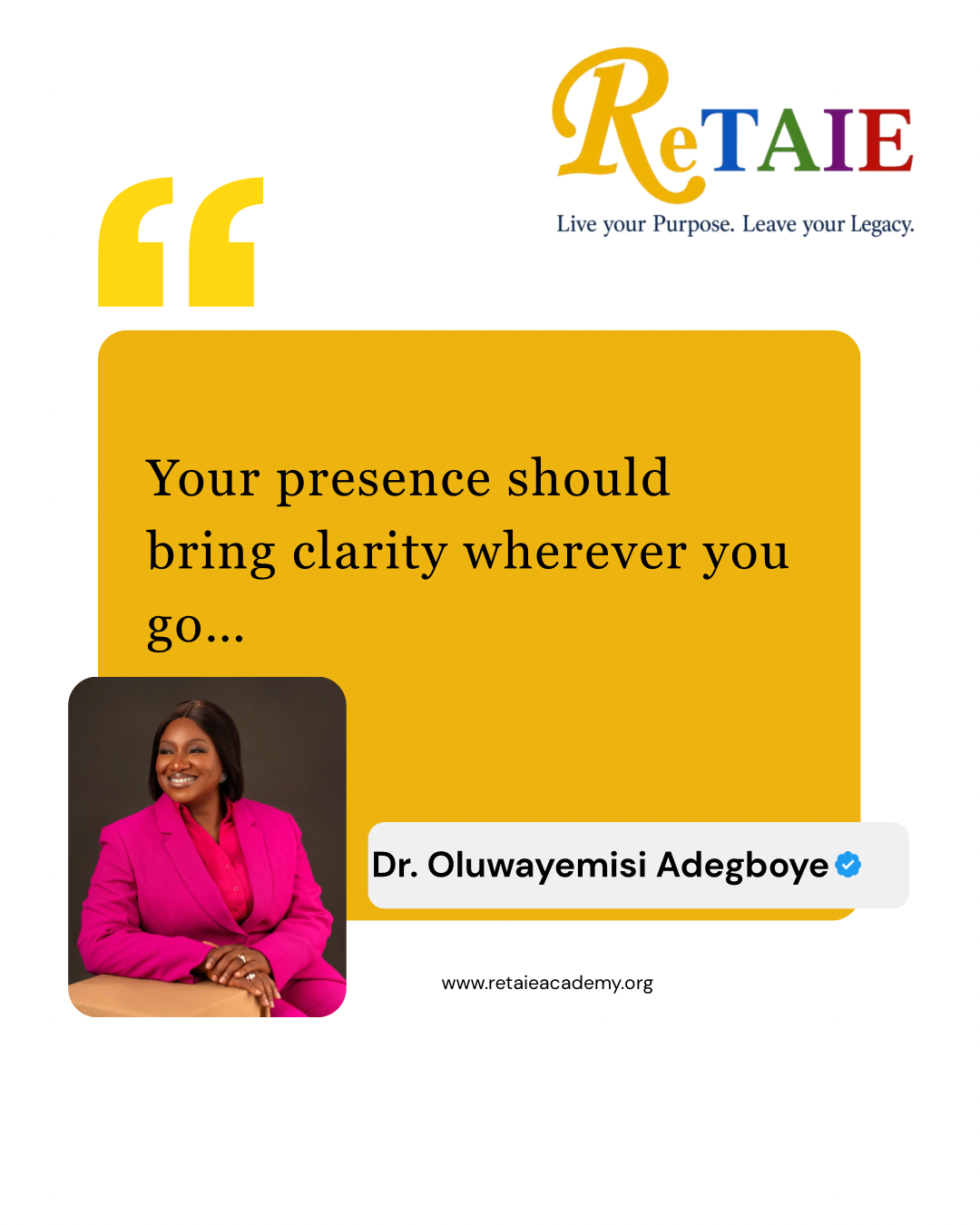 ReTAIE quote card