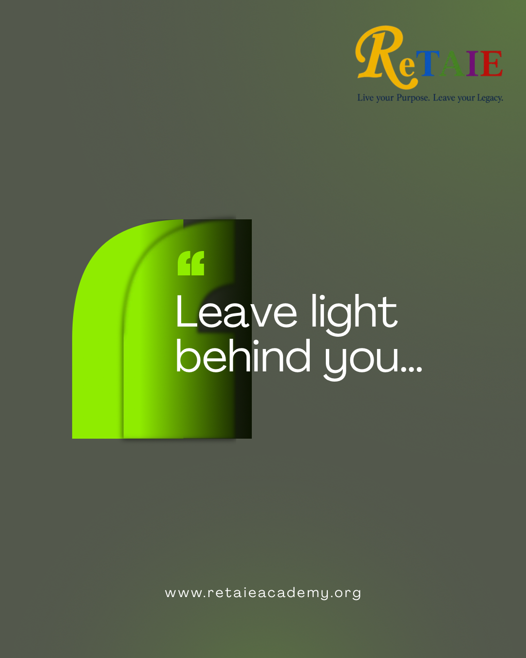 ReTAIE quote card